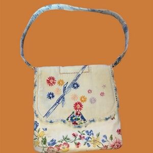 Floral Embroidered Women's Bag